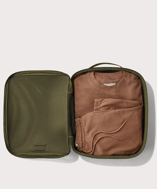 Roma Packing Cube in Dark Moss Air Mesh, Extra Large