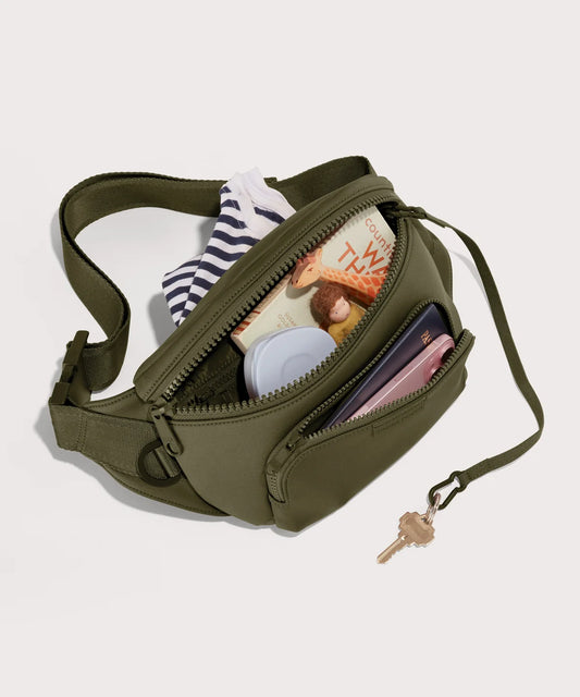Jax Large Fanny Pack in Dark Moss