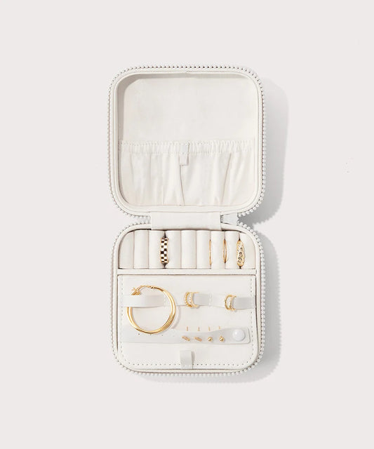 Frankie Jewelry Case in Moonbeam, Large