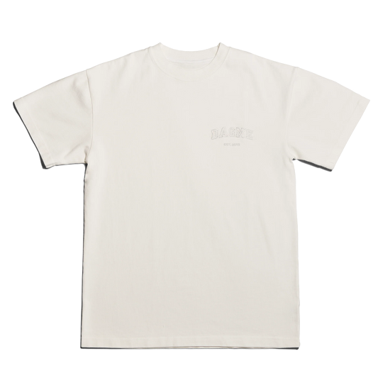 Varsity Logo T-shirt in Moonbeam, 4X