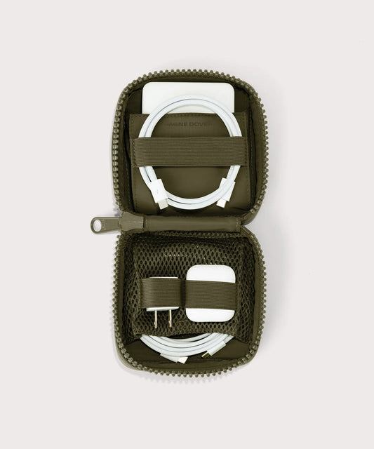Arlo Tech Organizer in Dark Moss, Small